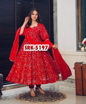 SHREE HARI SRK 5197 A DESIGNER SUITS WHOLESALE