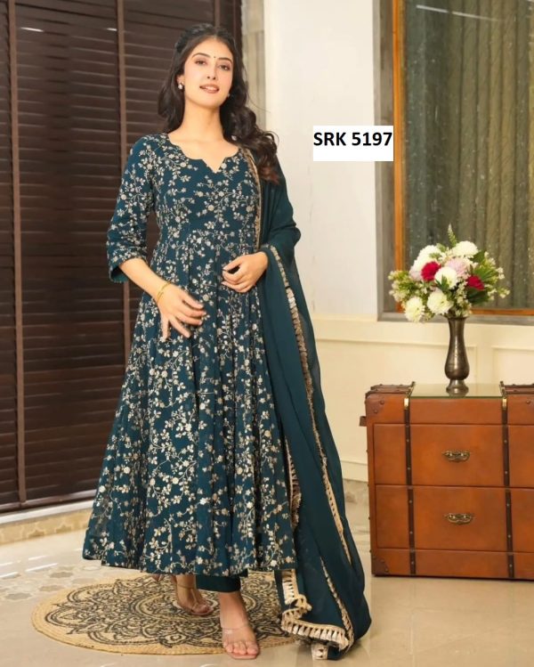 SHREE HARI SRK 5197 B DESIGNER SUITS WHOLESALE