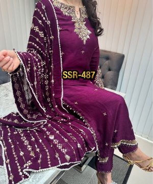 SHREE HARI SSR 487 DESIGNER SUITS WHOLESALE