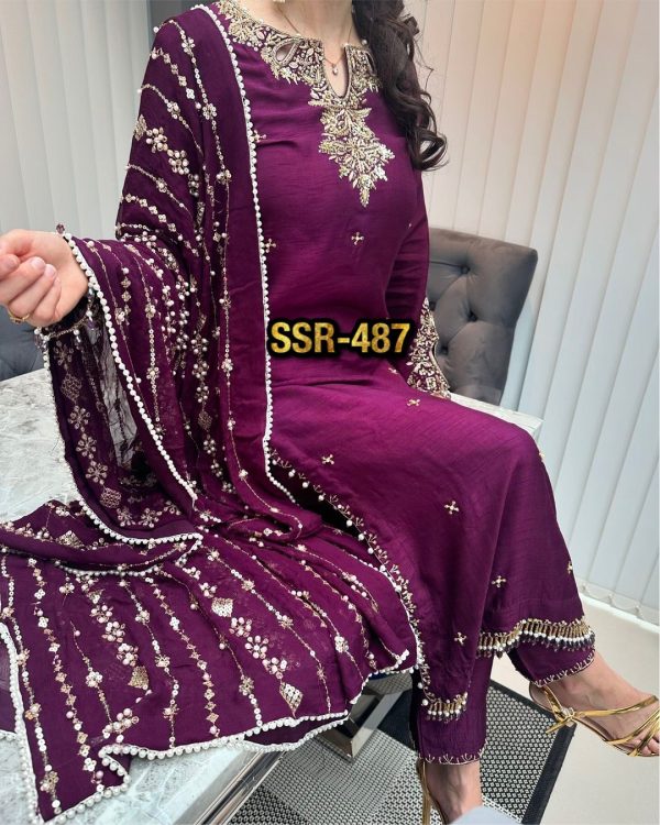 SHREE HARI SSR 487 DESIGNER SUITS WHOLESALE