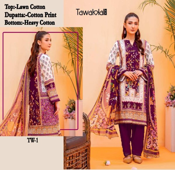 TAWAKKAL TW 1 PAKISTANI COTTON SUITS