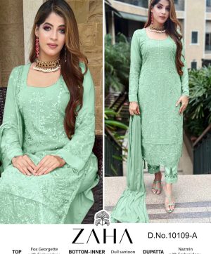 ZAHA 10109 COLORS GEORGETTE WHOLESALE