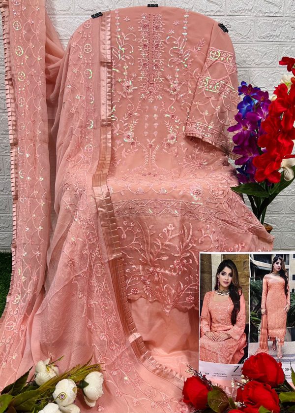 ZAHA 10109 COLORS GEORGETTE WHOLESALE