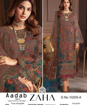 ZAHA 10205 A AADAB VOL 1 SALWAR SUITS IN INDIA