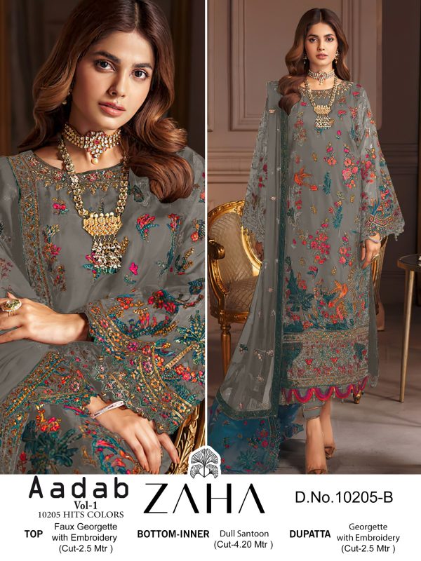 ZAHA 10205 B AADAB VOL 1 SALWAR SUITS IN INDIA