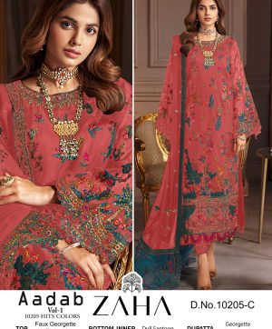 ZAHA 10205 C AADAB VOL 1 SALWAR SUITS IN INDIA