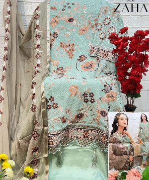 ZAHA 10241 GEORGETTE PAKISTANI SUITS