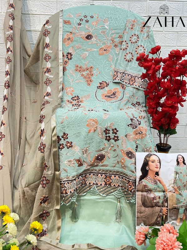 ZAHA 10241 GEORGETTE PAKISTANI SUITS