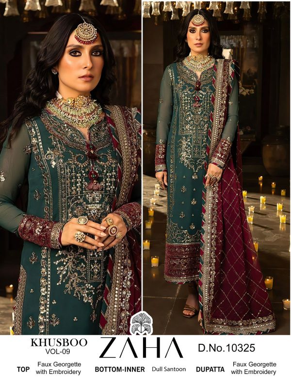 ZAHA 10325 GEORGETTE PAKISTANI SUITS