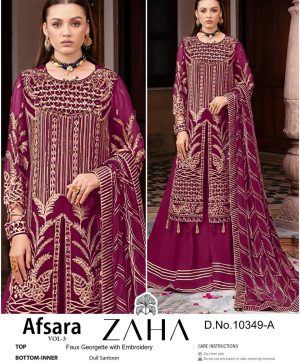 ZAHA 10349 A AFSARA VOL 3 PAKISTANI SUITS