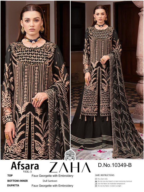 ZAHA 10349 B AFSARA VOL 3 PAKISTANI SUITS