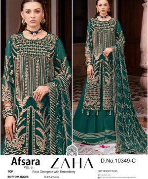 ZAHA 10349 C AFSARA VOL 3 PAKISTANI SUITS