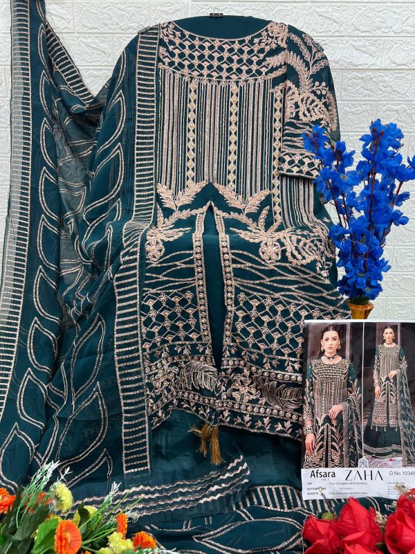 ZAHA 10349 C AFSARA VOL 3 PAKISTANI SUITS