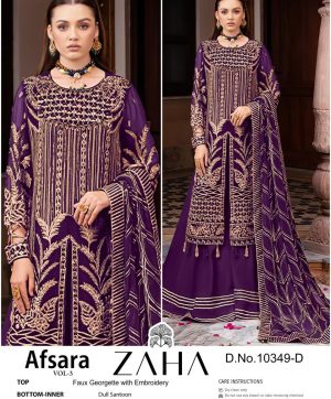 ZAHA 10349 D AFSARA VOL 3 PAKISTANI SUITS