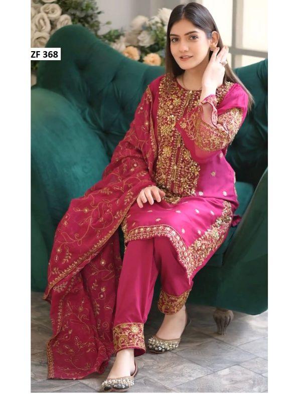 ZEEL FASHION ZF 368 A DESIGNER SUITS WHOLESALE