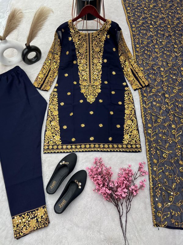 ZEEL FASHION ZF 368 B DESIGNER SUITS WHOLESALE