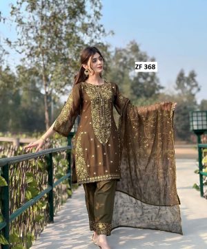 ZEEL FASHION ZF 368 C DESIGNER SUITS WHOLESALE