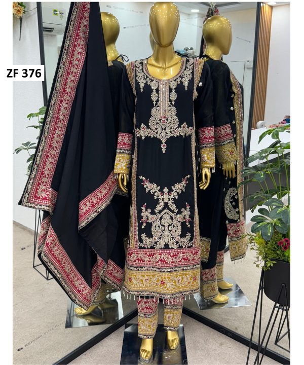 ZEEL FASHION ZF 376 E DESIGNER SUITS WHOLESALE