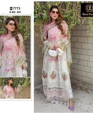 ZIAAZ DESIGNS 543 PAKISTANI SUITS WHOLESALE