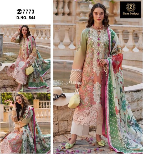 ZIAAZ DESIGNS 544 PAKISTANI SUITS WHOLESALE