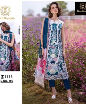 ZIAAZ DESIGNS 599 SALWAR SUITS WHOLESALE