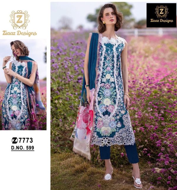 ZIAAZ DESIGNS 599 SALWAR SUITS WHOLESALE