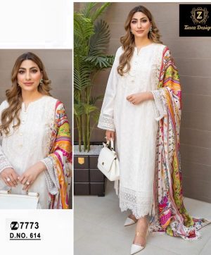 ZIAAZ DESIGNS 614 PAKISTANI SUITS WHOLESALE