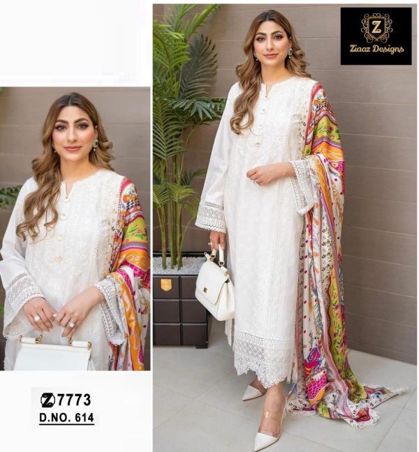 ZIAAZ DESIGNS 614 PAKISTANI SUITS WHOLESALE