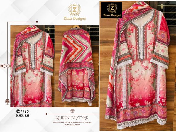 ZIAAZ DESIGNS 626 MUSLIN SUITS