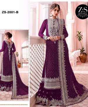 ZS TEXTILE ZS 2001 B PAKISTANI SUITS IN INDIA