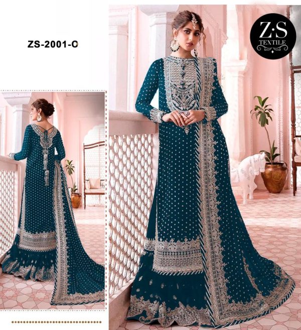 ZS TEXTILE ZS 2001 C PAKISTANI SUITS IN INDIA