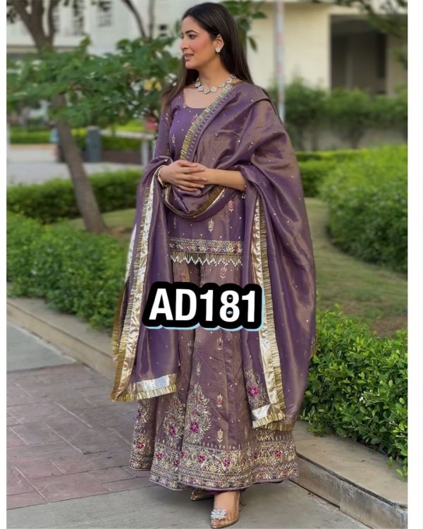 AAROHI DESIGNER AD 181 TOP PLAZZO