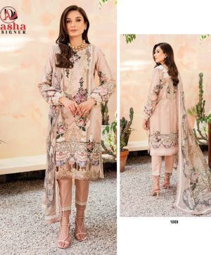 AASHA DESIGNER 1009 COTTON PAKISTANI SUITS