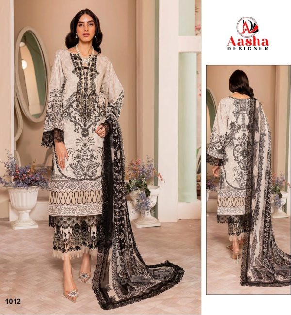 AASHA DESIGNER 1012 PAKISTANI SUITS IN INDIA