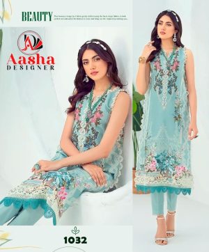 AASHA DESIGNER 1032 PAKISTANI SALWAR SUITS