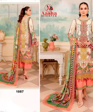 AASHA DESIGNER 1087 PAKISTANI SUITS IN INDIA