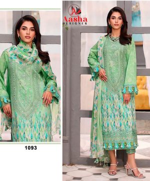 AASHA DESIGNER 1093 PAKISTANI SUITS IN INDIA