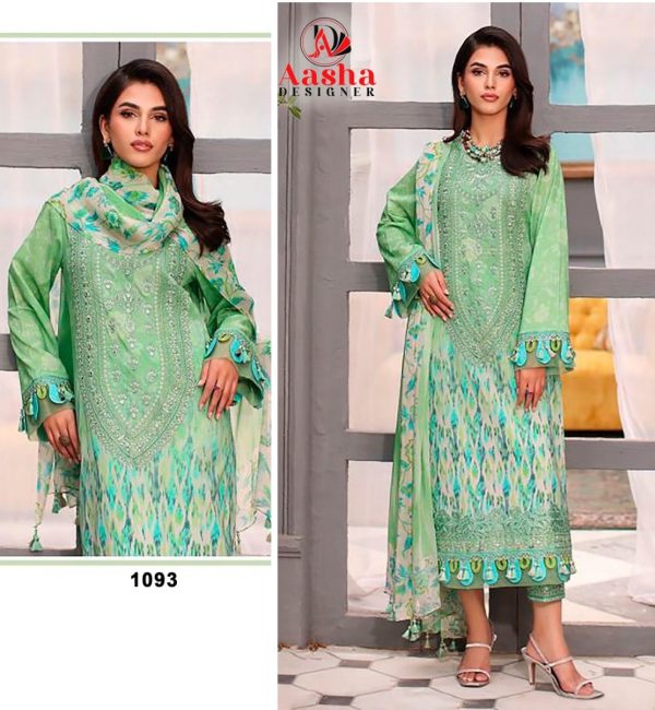 AASHA DESIGNER 1093 PAKISTANI SUITS IN INDIA