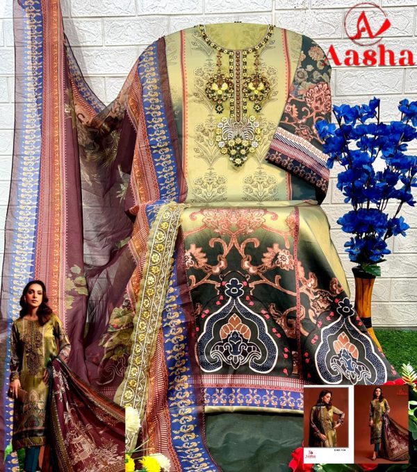 AASHA DESIGNER 1134 MARIYA B SILK SUITS