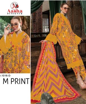 AASHA DESIGNS 1016 D M PRINT COTTON SUITS