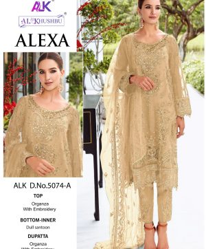 AL KHUSHBU ALK 5074 A ALEXA PAKISTANI SUITS