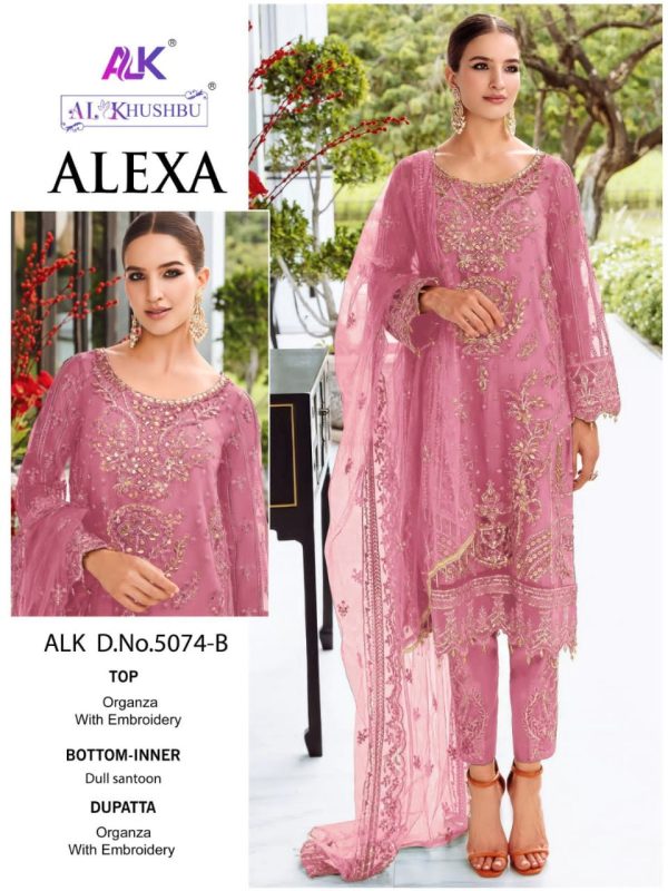 AL KHUSHBU ALK 5074 B ALEXA PAKISTANI SUITS