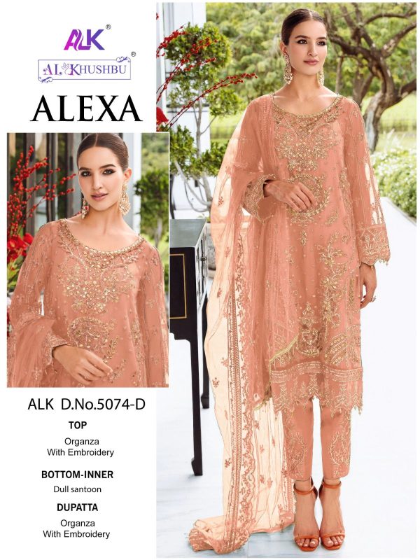 AL KHUSHBU ALK 5074 D ALEXA PAKISTANI SUITS