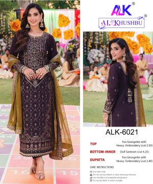 AL KHUSHBU ALK 6021 PAKISTANI SALWAR SUITS