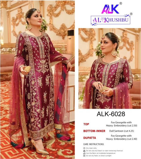 AL KHUSHBU ALK 6028 PAKISTANI SUITS WHOLESALE