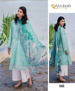 ALZOHAIB 1055 M BASICS 2 COTTON SALWAR SUITS