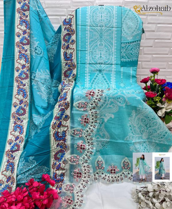 ALZOHAIB 1055 M BASICS 2 COTTON SALWAR SUITS