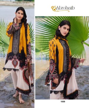 ALZOHAIB 1059 COTTON PAKISTANI SUITS