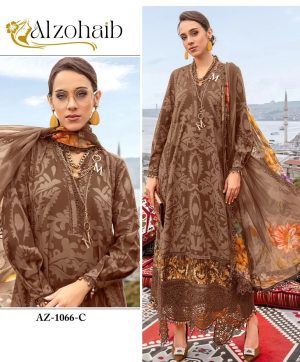 ALZOHAIB AZ 1066 C COTTON PAKISTANI SUITS