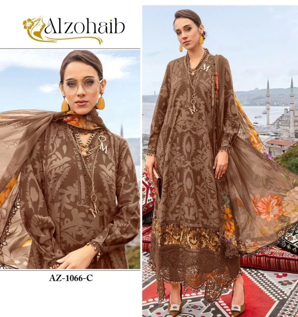 ALZOHAIB AZ 1066 C COTTON PAKISTANI SUITS